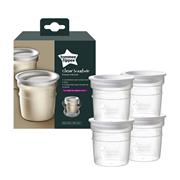 Tommee Tippee Reusable Breast Milk Pots - 4 Pack