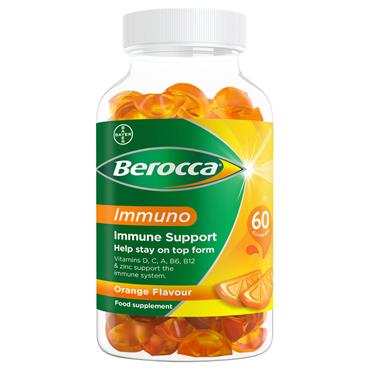 Berocca Immune Support Orange Flavour - 60 Gummies