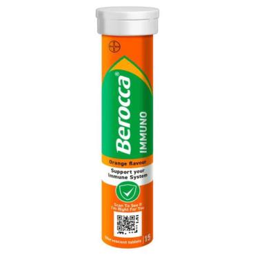 Berocca Immuno Orange - 15 Effervescent Tablets