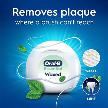 ORAL B DENTAL FLOSS MINT WAXED FLUR 50M