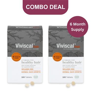 Viviscal Hair Growth Vitamins For Men - 180 Tablets x 2