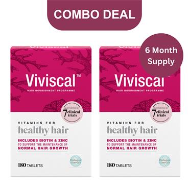 Viviscal  Hair Growth Vitamins For Women - 180 Tablets x 2