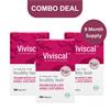 Viviscal  Hair Growth Vitamins For Women - 180 Tablets x 3 
