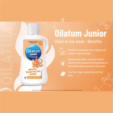 Oilatum Junior Head To Toe Wash - 300Ml