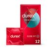 Durex Thin Feel Condoms - 12 Pack - Close Fit
