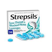 Strepsils Sore Throat & Blocked Nose Lozenges 36s