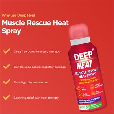 Deep Heat Muscle Rescue Heat Spray 72.5ml