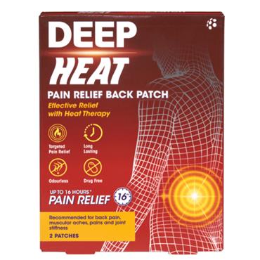 Deep Heat Pain Relief - 2 Large Back Patches