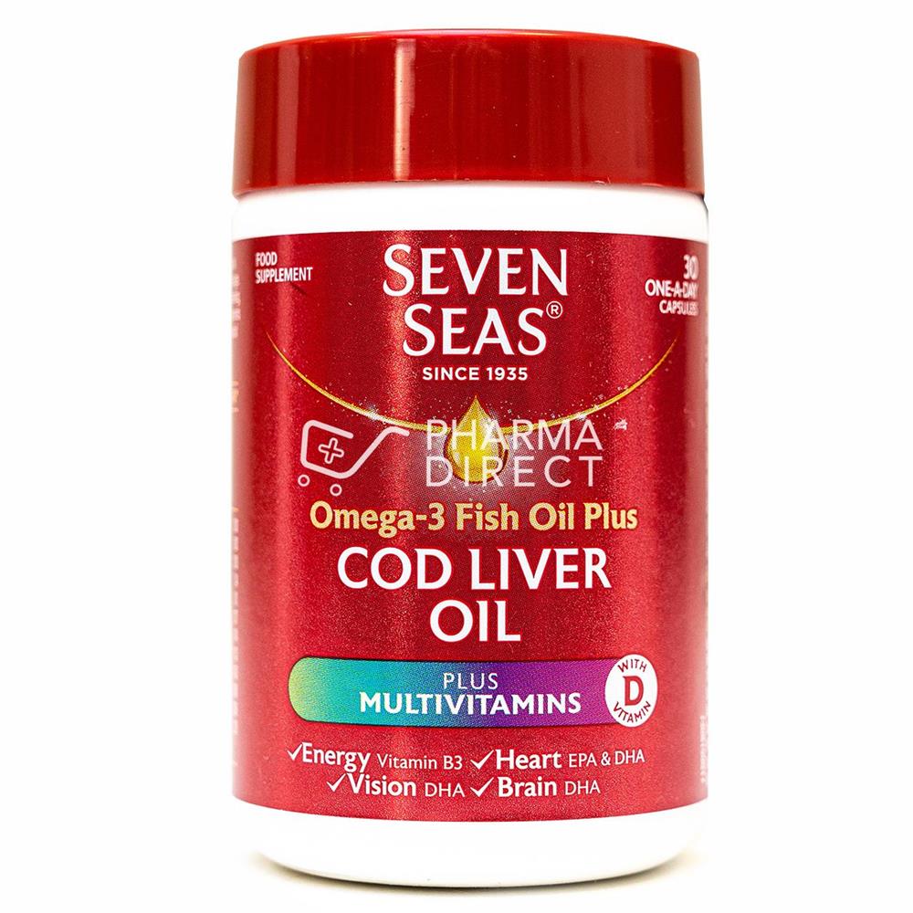 Seven Seas Cod Liver Oil + Multivitamins (30 Capsules)
