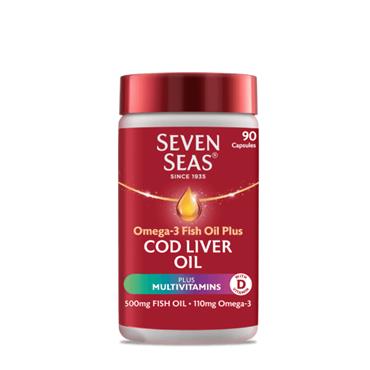 Seven Seas Cod Liver Oil Plus Multivitamin Capsules 90's