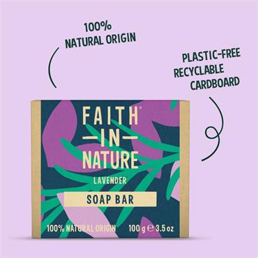 Faith In Nature Lavender Soap Bar 100g