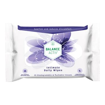 Balance Active Intimate Daily Wipes - 20 Pack