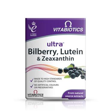 Vitabiotics Ultra Bilberry, Lutein & Zeaxnthin - 30 Tablets