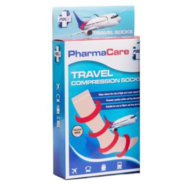 Pharmacare Travel Compression Socks (Beige) - Small