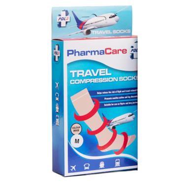 Pharmacare Travel Compression Socks (Beige) - Medium