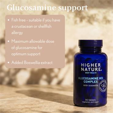Higher Nature Glucosamine HCL Complex - 90 Tablets
