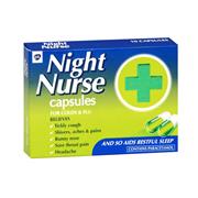 Night Nurse For Colds & Flu - 10 Hard Capsules