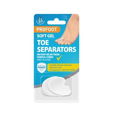 ProFoot Soft Gel Toe Seperators - 3 Pack