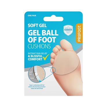 ProFoot Soft Gel Ball of Foot Cushions - 1 Pair