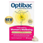 Optibac Women's Wellbeing - Vitality & Balance - 30 Capsules