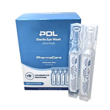 Pharmacare ReliWash Saline Eye Wash 20ml Pods - 25 Pack