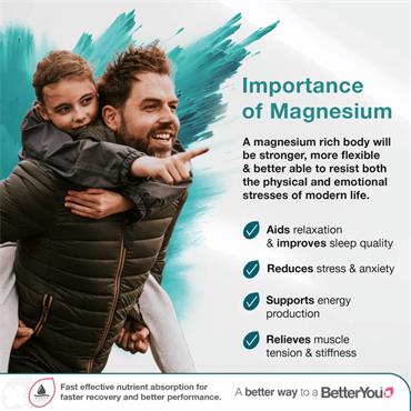 BetterYou Magnesium Max 3-in-1 Original Powder - 120G