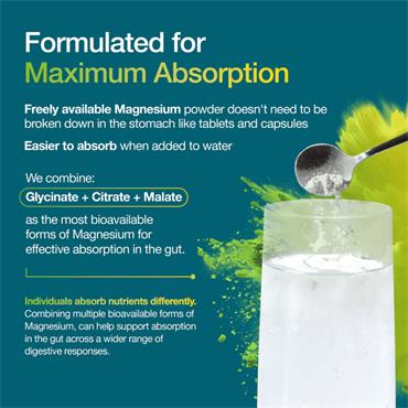 BetterYou Magnesium Max 3-in-1 Powder - Lemon & Lime Flavour - 135G