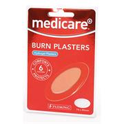 Medicare Hydrogel Burn Plasters - 6 Pack