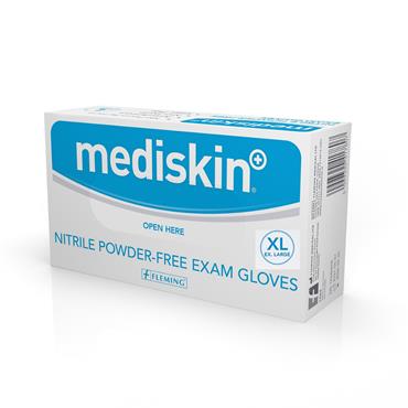 MediSkin Nitrile Powder Free Gloves 100 Pack -Extra Large