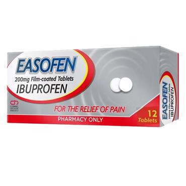Easofen 200mg Ibuprofen Tablets 12 Pack 