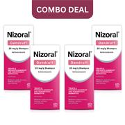 Nizoral Dandruff 20 mg/g Shampoo 100ml - Four Packs