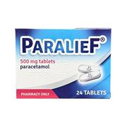 Paralief 500mg Tablet Paracetamol 24 Pack 