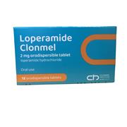 Loperamide Clonmel- 2mg 12 Orodispersible Tablets
