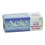 Acic 5% Cream Cold Sore Treatment 2g Tube