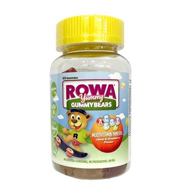 Rowa Yummy Gummy Bears- 60 Gummies