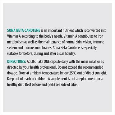 Sona Beta Carotene 60 Caps