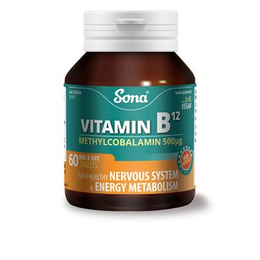 Sona B12 Methylcobalamin 500mcg 60s