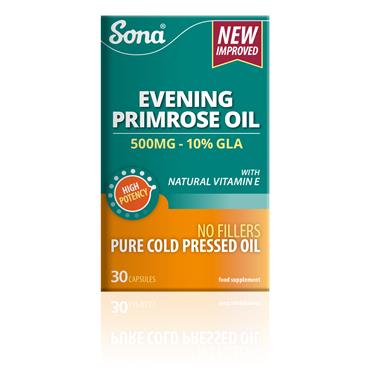 Sona Evening Primrose Oil 500mg 30 Capsules