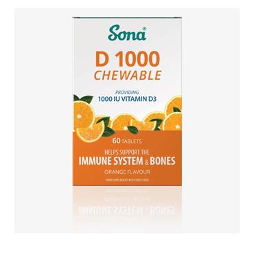 Sona D1000 Chewable - 60 Tablets