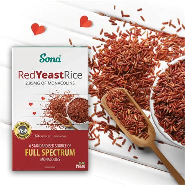 Sona Red Yeast Rice 2.95mg - 60 Capsules