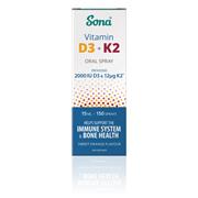 Sona Vitamin D3+K2 Oral Spray 15ml