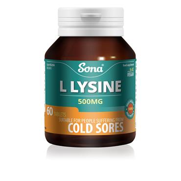 Sona L Lysine 500mg 60 Tablets