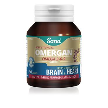 Sona Omergan Omega 3-6-9 30 Capsules
