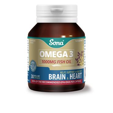Sona Omega 3 Fish Oils 30 Capsules