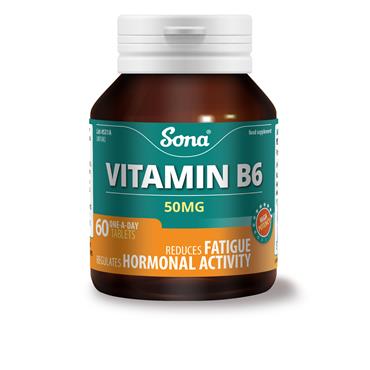Sona Vitamin B6 50mg 60 Tablets