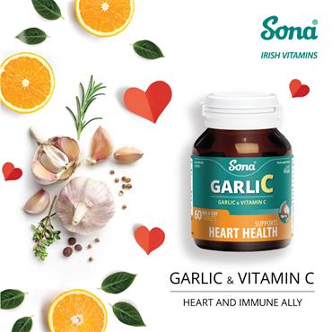 Sona Garlic and Vitamin C 60 Tablets