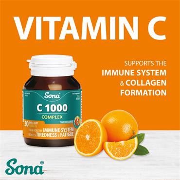 Sona C1000 Complex Vitamin C 30 Tablets