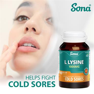 Sona L-Lysine 1000mg 90 Tablets 