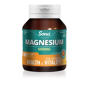 Sona Magnesium 500mg 60 Tablets