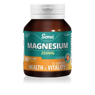 Sona Magnesium 250mg 60 Tablets